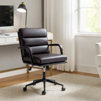 Fauteuil de bureau moderne Joseph en similicuir avec blocage et inclinaison centrale, par HULALA HOME