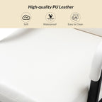 Fauteuil de bureau moderne Joseph en similicuir avec blocage et inclinaison centrale, par HULALA HOME