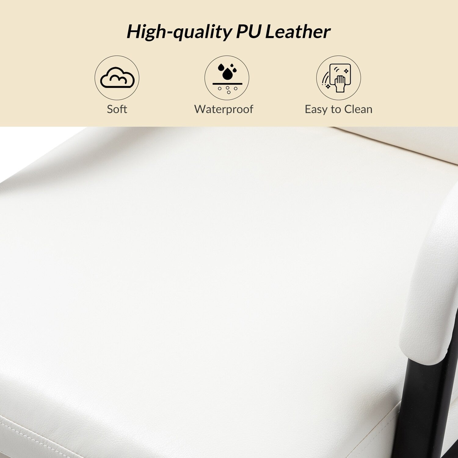 Fauteuil de bureau moderne Joseph en similicuir avec blocage et inclinaison centrale, par HULALA HOME