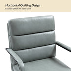 Fauteuil de bureau moderne Joseph en similicuir avec blocage et inclinaison centrale, par HULALA HOME