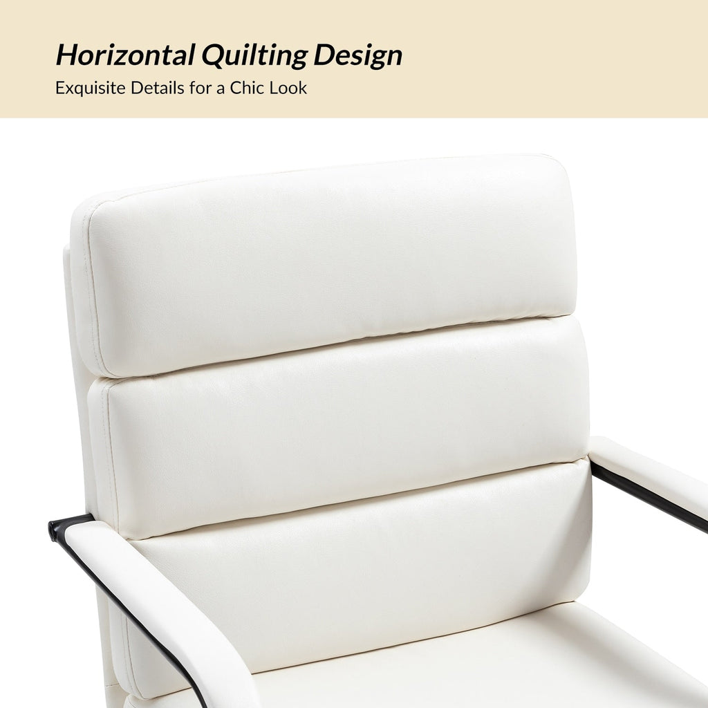 Fauteuil de bureau moderne Joseph en similicuir avec blocage et inclinaison centrale, par HULALA HOME