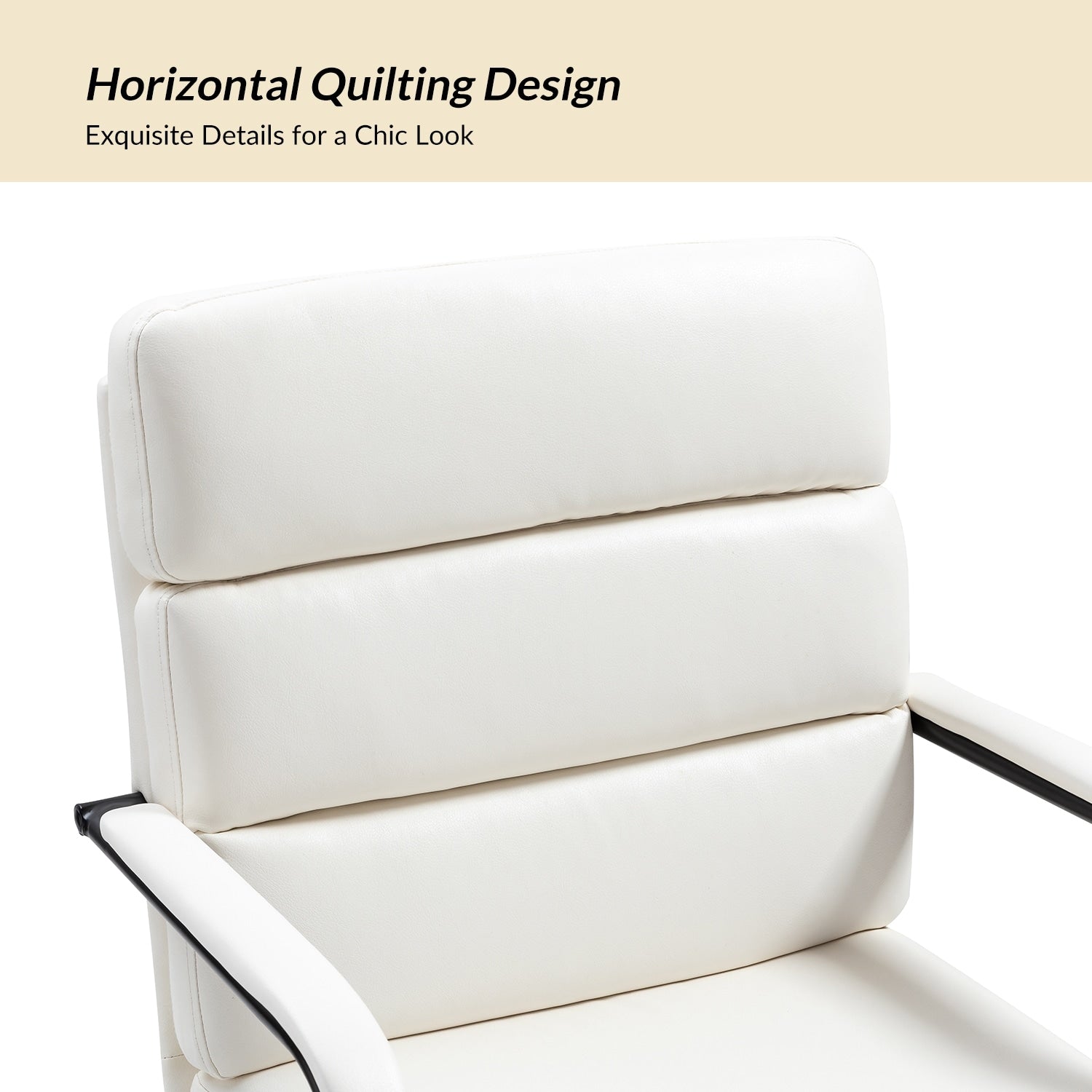 Fauteuil de bureau moderne Joseph en similicuir avec blocage et inclinaison centrale, par HULALA HOME