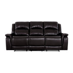 Leather Manual Recliner Sofa Collection for Living Room Leather Reclining Furniture for Home Office Living Room
