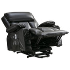 Large Power Lift Recliner Chair with Heat and 8-Point Massage - Remote Control, USB Port