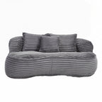 Lazy Sofa Durable Comfort Lounger High Back Bean Bag Chair Couch for Adults and Kids - 2 Seat
