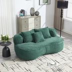 Lazy Sofa Durable Comfort Lounger High Back Bean Bag Chair Couch for Adults and Kids - 2 Seat
