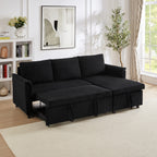 Loveseat Sofa with Chaise Lounge L-Shaped Modular Convertible Sofa with Storage Chaise