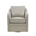 Madison Park Betty Upholstered Swivel Curved Armchair
