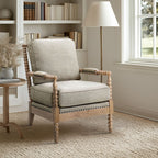 Madison Park Donohue Turned Wood Frame Armchair