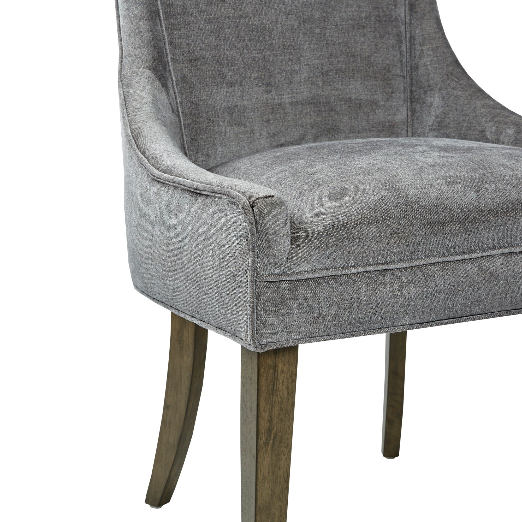 Madison Park Signature Ultra Upholstered Dining Side Chairs With Wood Legs (Set of 2) - N/A