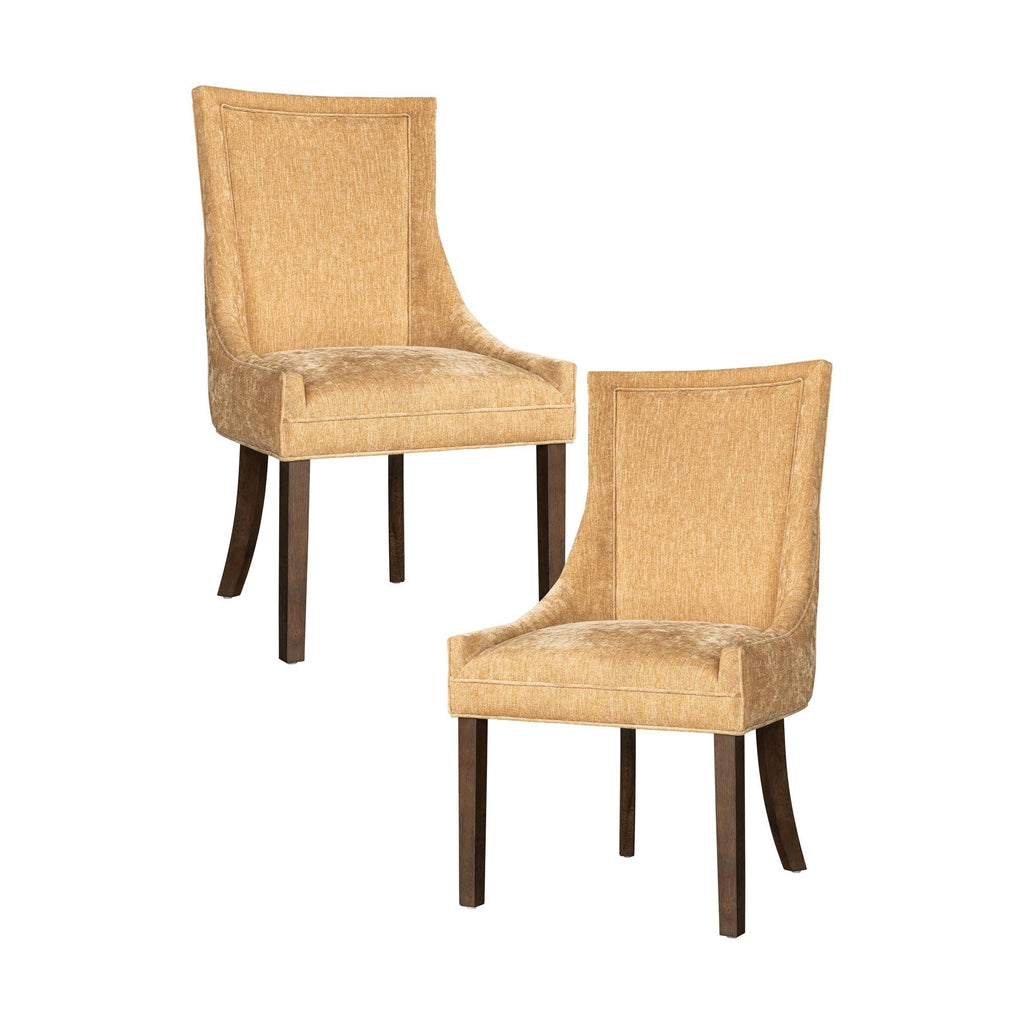 Madison Park Signature Ultra Upholstered Dining Side Chairs With Wood Legs (Set of 2) - N/A