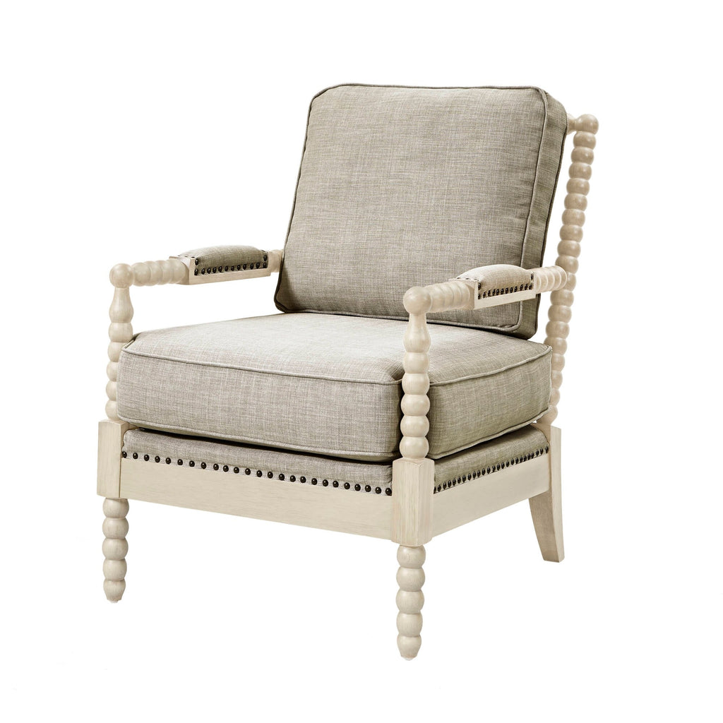 Madison Park Donohue Turned Wood Frame Armchair