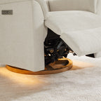 Maire Power Swivel Nursery Recliner Chair with Nightlight
