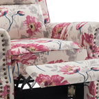Manual Pushback Recliner Chairs with Nailhead Trim