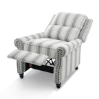 Manual Pushback Recliner Chairs with Nailhead Trim