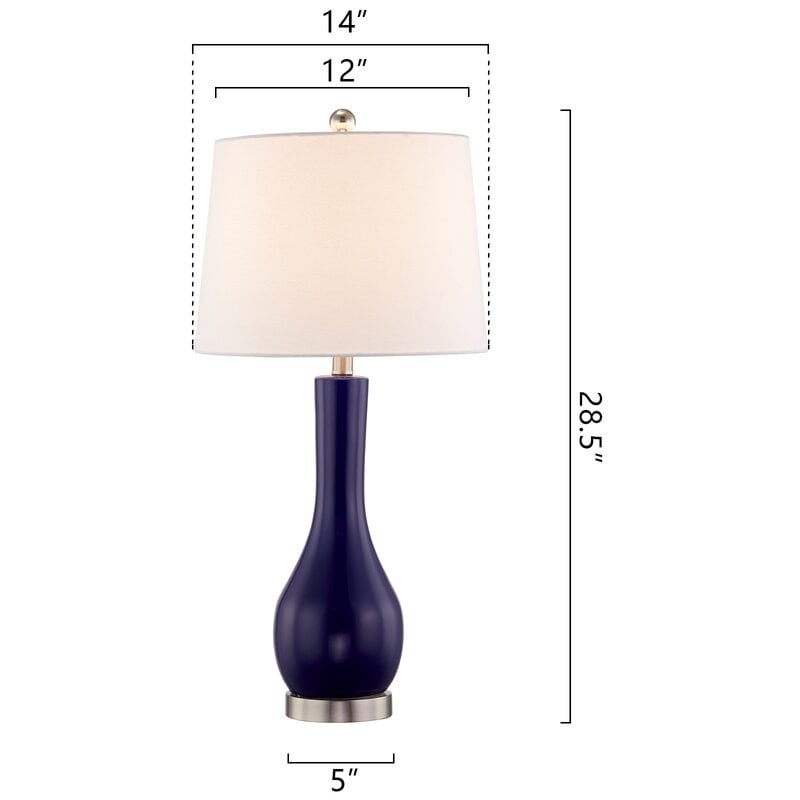 Ensemble de 2 lampes de table en céramique 28,5 avec port USB