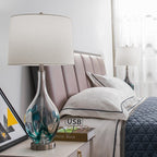 Lampes de table USB en verre (lot de 2) - Lampe de chevet moderne