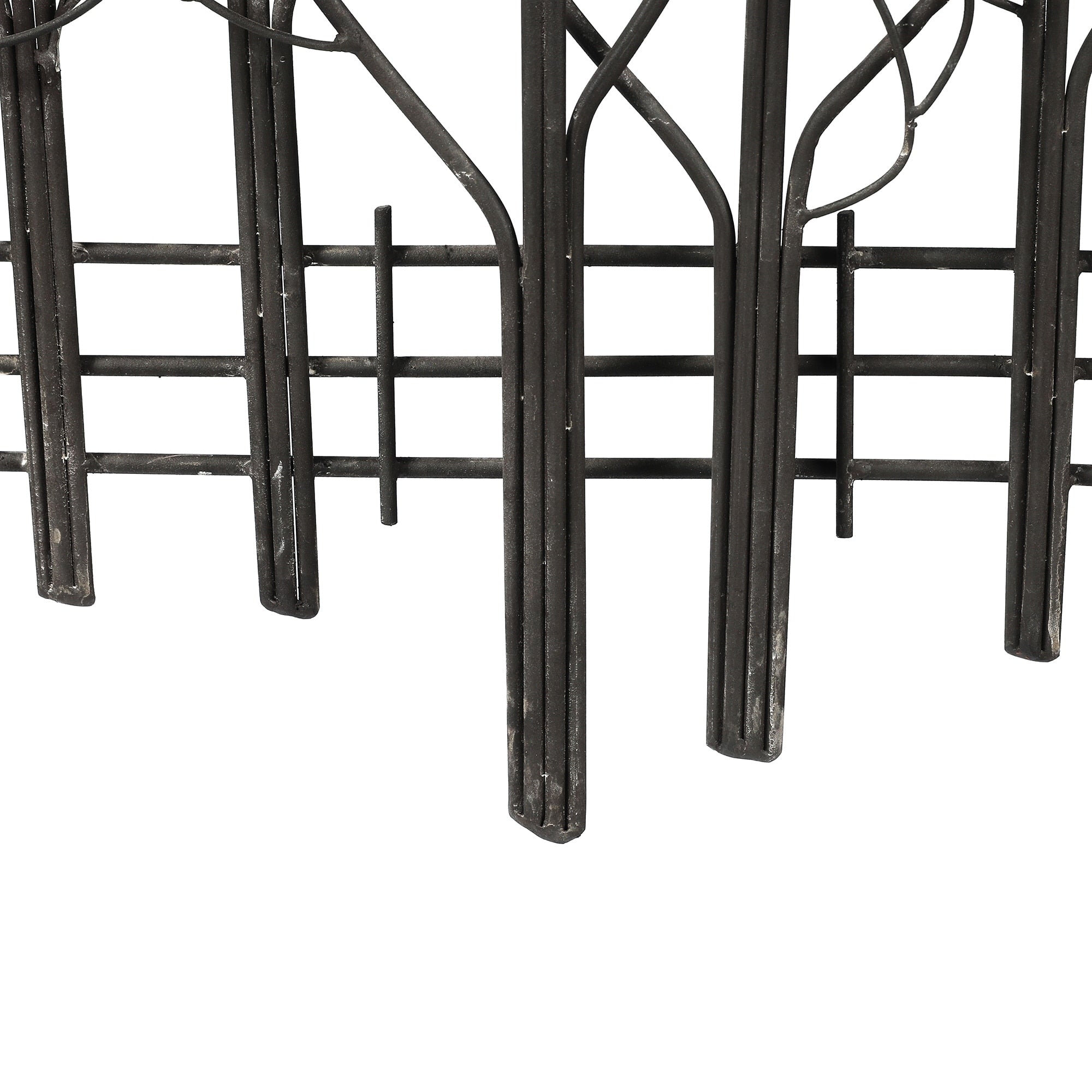 Décoration murale Champ d'arbres en métal noir