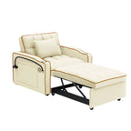 Modern 70.86 3 in 1 Single Convertible Sofa Bed with Adjustable Back and USB Charging Port for Living Room