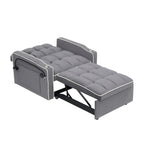 Modern 70.86 3 in 1 Single Convertible Sofa Bed with Adjustable Back and USB Charging Port for Living Room