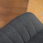 Fauteuil pivotant Art Leon moderne pour bureau à domicile avec pieds en bois