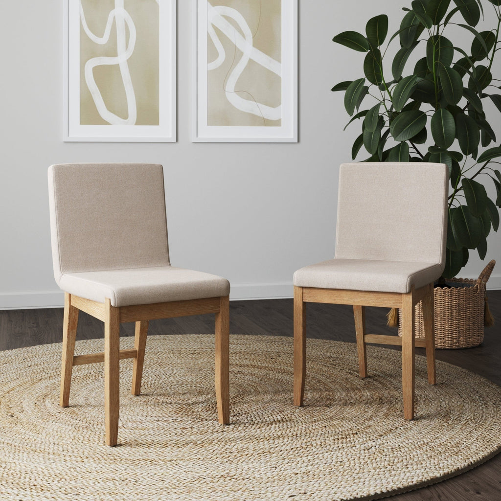 Tabouret de bar moderne Gracie, chaise rembourrée en tissu bouclé et pieds en bois brossé