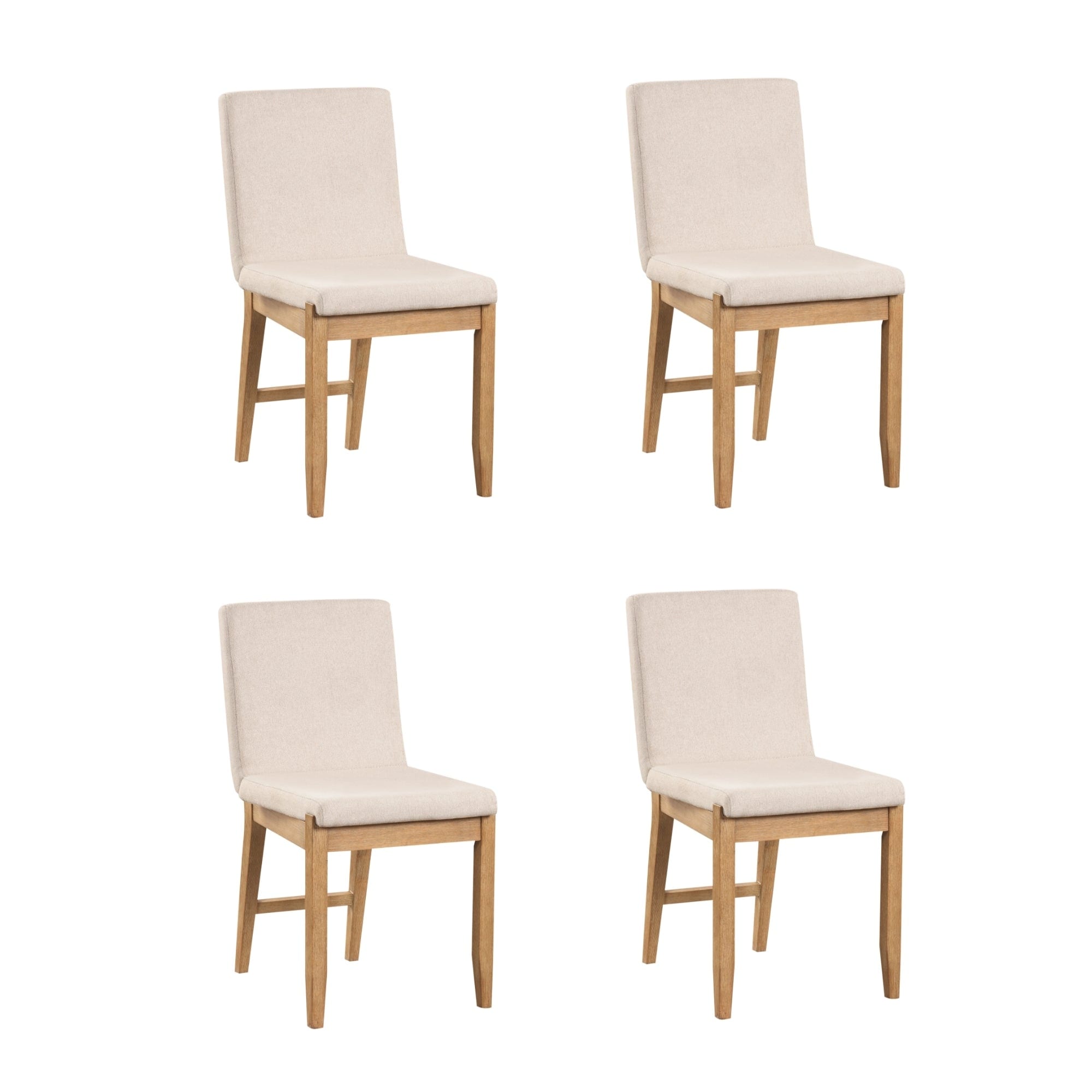Tabouret de bar moderne Gracie, chaise rembourrée en tissu bouclé et pieds en bois brossé