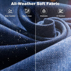 OVIOS 8-piece Patio Wicker Furniture Swivel Chair Set