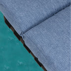 Outdoor Adjustable Patio Chaise Lounge Chair with Cushion Beach Poolside