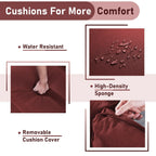 Fauteuils de jardin à bascule en osier Gymojoy avec base pivotante (lot de 2)