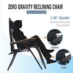 Oversize XL Padded Zero Gravity Lounge Chair Wider Armrest Adjustable Recliner with Cup Holder - N/A