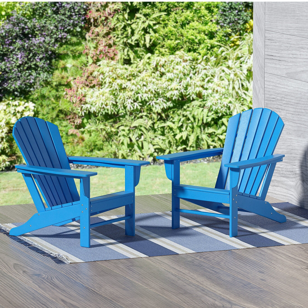 Polytrends Altura Outdoor Eco-Friendly All Weather Poly Patio Adirondack Chair (Set of 2)