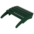 Polytrends Laguna Hdpe All Weather Outdoor Patio Foldable Adirondack Chair With Ottoman (2-Piece Set)