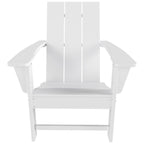 Polytrends Shoreside Modern Eco-Friendly All Weather Commercial-Residential Folding Adirondack Chair