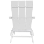 Polytrends Shoreside Modern Eco-Friendly All Weather Commercial-Residential Folding Adirondack Chair