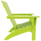 Polytrends Shoreside Modern Eco-Friendly All Weather Commercial-Residential Folding Adirondack Chair