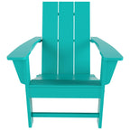 Polytrends Shoreside Modern Eco-Friendly All Weather Commercial-Residential Folding Adirondack Chair