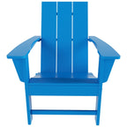 Polytrends Shoreside Modern Eco-Friendly All Weather Commercial-Residential Folding Adirondack Chair