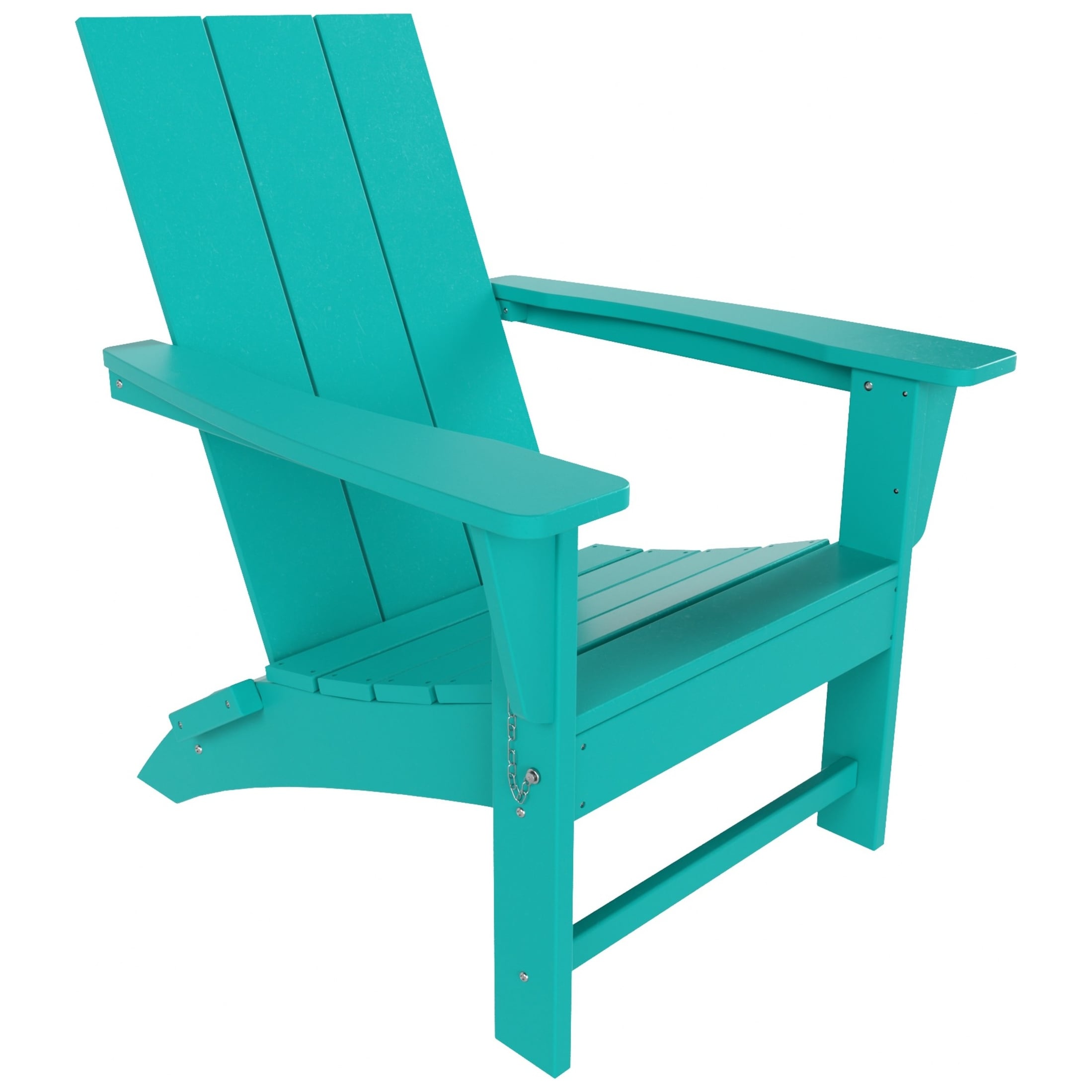 Polytrends Shoreside Modern Eco-Friendly All Weather Commercial-Residential Folding Adirondack Chair