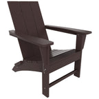 Polytrends Shoreside Modern Eco-Friendly All Weather Commercial-Residential Folding Adirondack Chair