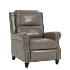 Manual Pushback Recliner Chairs with Nailhead Trim