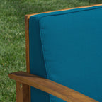 Perla Outdoor 7-piece Acacia Wood Sofa Set with Cushion by Christopher Knight Home