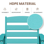 Plastic Tall adirondack Chair Set Of 3-Piece Patio Conversation Set