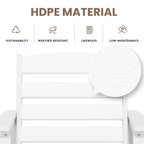 Plastic Tall adirondack Chair Set Of 3-Piece Patio Conversation Set