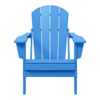 Polytrends Laguna Fade Resistant All Weather Outdoor Patio Folding Adirondack Chair