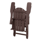 Polytrends Laguna Fade Resistant All Weather Outdoor Patio Folding Adirondack Chair