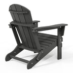 Polytrends Laguna Fade Resistant All Weather Outdoor Patio Folding Adirondack Chair