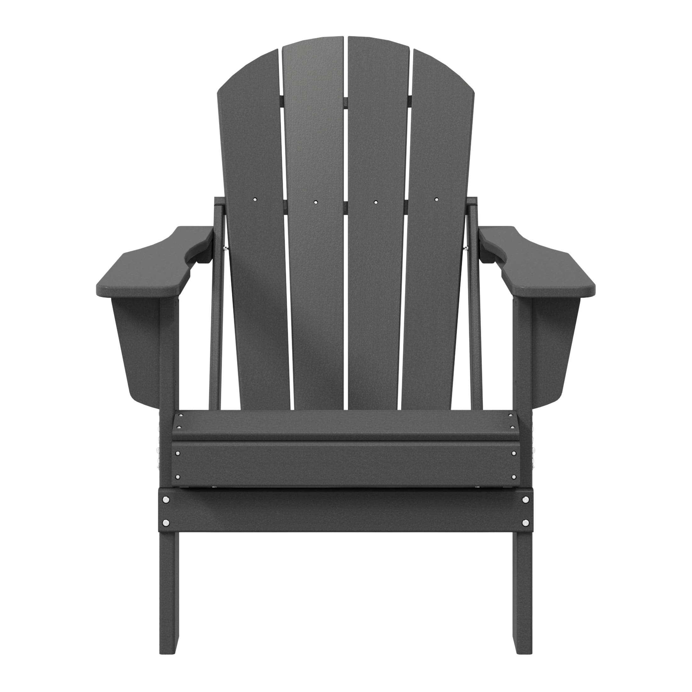 Polytrends Laguna Fade Resistant All Weather Outdoor Patio Folding Adirondack Chair