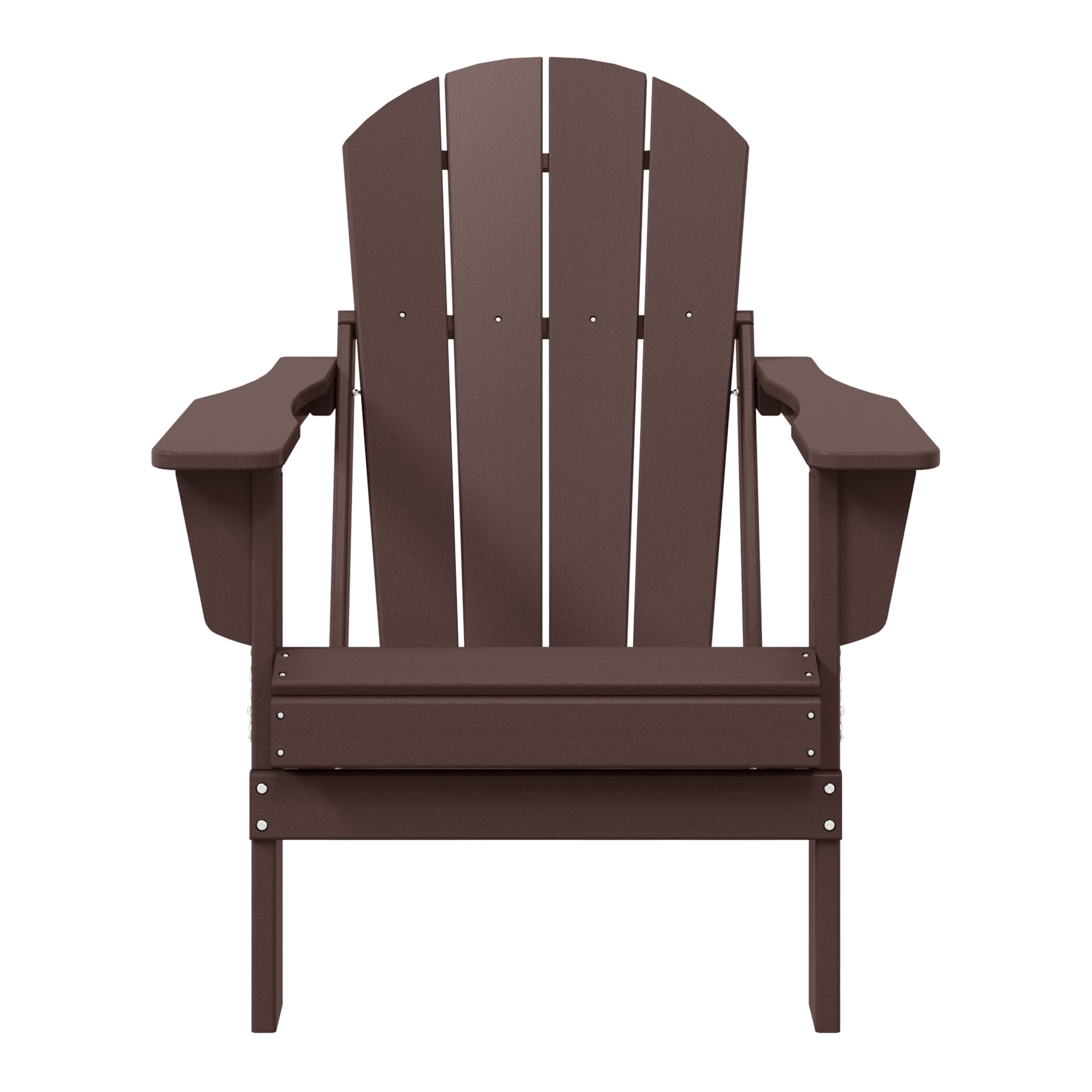 Polytrends Laguna Fade Resistant All Weather Outdoor Patio Folding Adirondack Chair