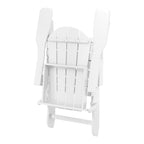 Polytrends Laguna Fade Resistant All Weather Outdoor Patio Folding Adirondack Chair